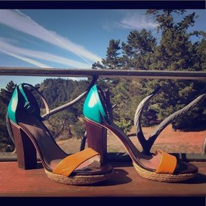Vince Camuto color block heels